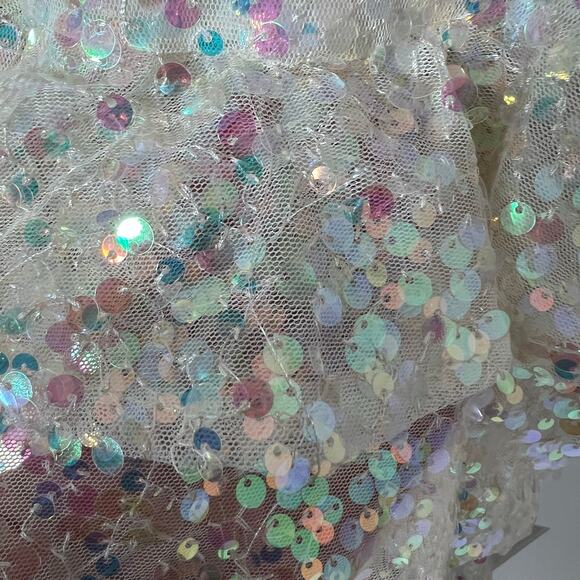 NEW Say Yes Sequin Tiered Gown Prom Multi color Dress‎ Iridescent - Picture 11 of 11